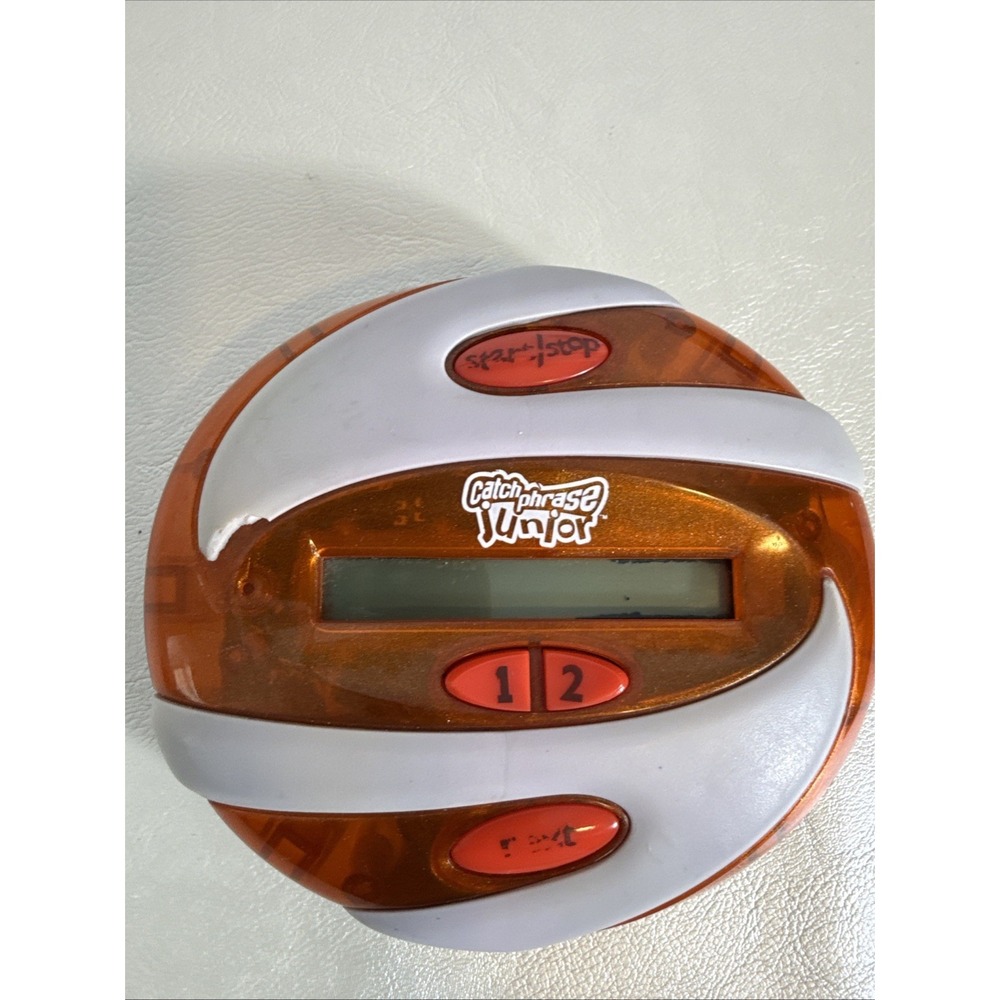 Catch Phrase Junior Jr. Hasbro 2002 Handheld Electronic Game Orange WORKS read
